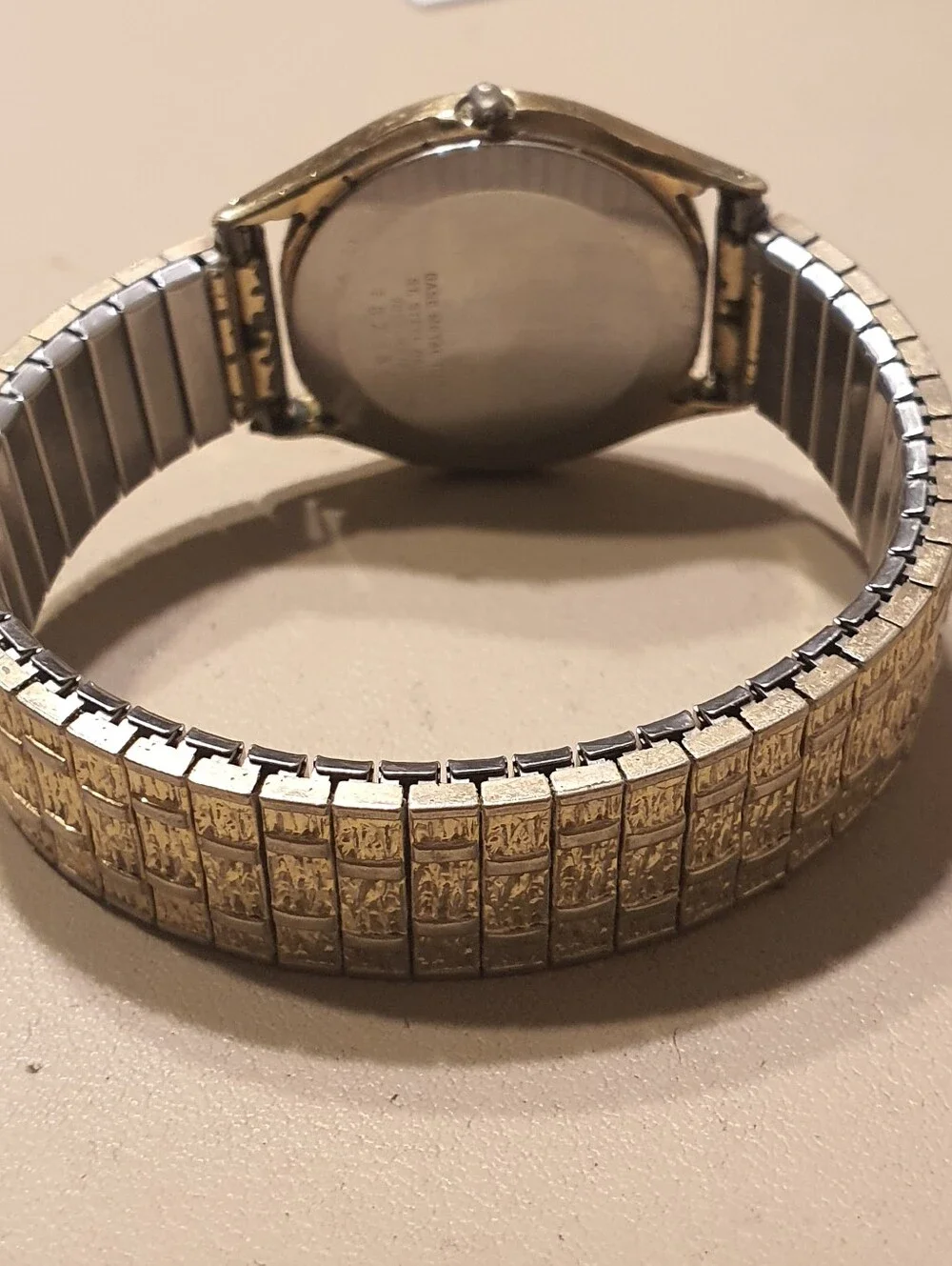 Vtg Seiko Quartz 7N43-8A89 Goldtone Stainless Steel Men's Watch w/Day-Date